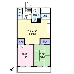 グリーンビレッジサフラン【1階】の間取り