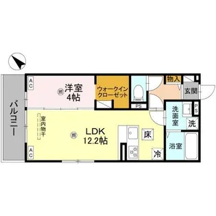 滋賀県草津市平井町【アパート】の間取り