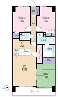 ダイアパレス文京サファイアレジデンス【2階】の間取り