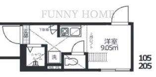 クレシェンド学芸大学【2階】の間取り