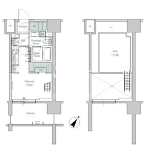 ONE ROOF RESIDENCE TAMACHI【2階】の間取り
