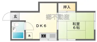菅原荘【1階】の間取り