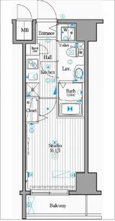 ガーラ・シティ王子【7階】の間取り