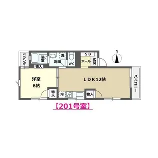 アンビエンテ長土塀【2階】の間取り