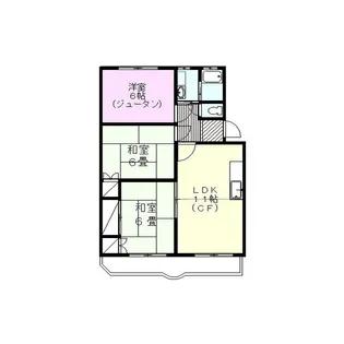 望月マンション【1階】の間取り