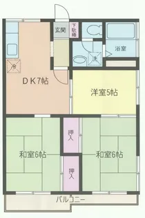 フレグランス生実【2階】の間取り