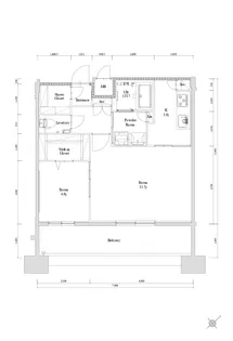 エンクレスト博多駅南GRACE【13階】の間取り