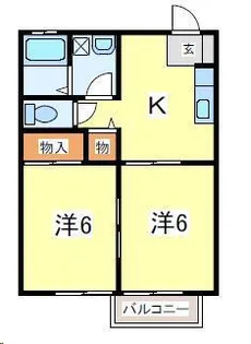 メゾングランシャリオ【1階】の間取り