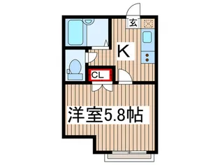 b´CASA津田沼IIIre-born【2階】の間取り