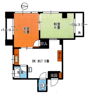 クオーマンション【4階】の間取り