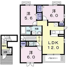 アヴニールIII【2階】の間取り
