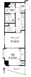 DuoStage白金高輪【2階】の間取り