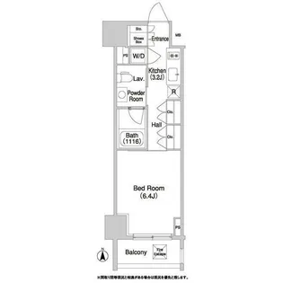 コンフォリア門前仲町【2階】の間取り
