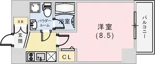 シャルマンパレ神戸花隈【3階】の間取り