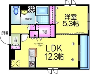 花のワルツ【1階】の間取り