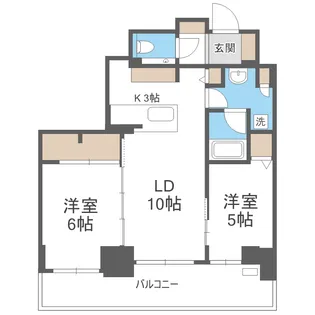 クリオ札幌北1条【7階】の間取り