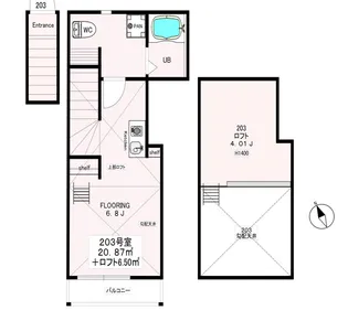 Calm平井II【2階】の間取り