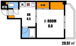 ワイビルニシハラ【2階】の間取り