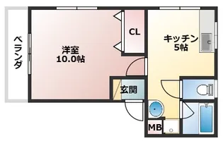メゾンバルベール【1階】の間取り
