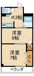 レジデンスパール【1階】の間取り