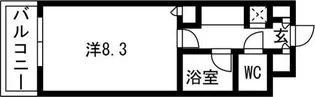 フェスタ天神【9階】の間取り