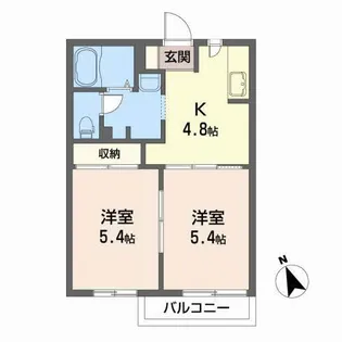 スターハウス【2階】の間取り