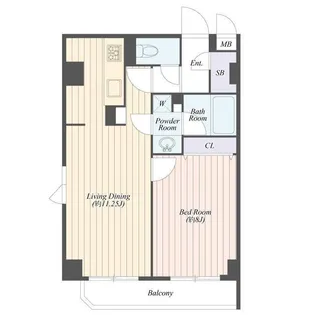 B CITY両国【3階】の間取り