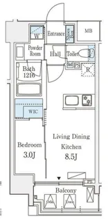 デュオフラッツ池袋【10階】の間取り
