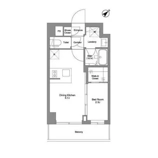 BPRレジデンスMotomachi Bay Side【5階】の間取り
