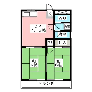オクシンシティハイツ【4階】の間取り