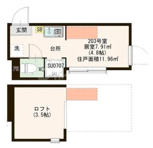 ロイヤルレジデンス南小岩【2階】の間取り