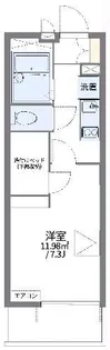 レオパレスエスポ牛川通III【3階】の間取り