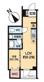 ハーモニーレジデンス中野若宮【3階】の間取り