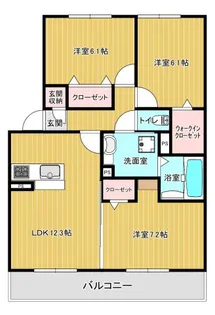 パークヴィラ楠III【2階】の間取り