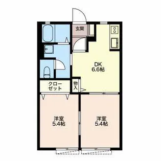 サンテラス【1階】の間取り