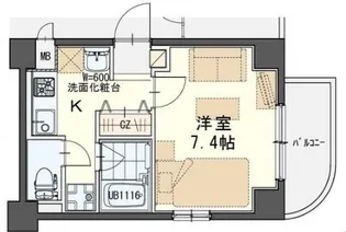 ラピス雨宮【2階】の間取り