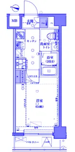 GROWS NISHI YOKOHAMAII【2階】の間取り