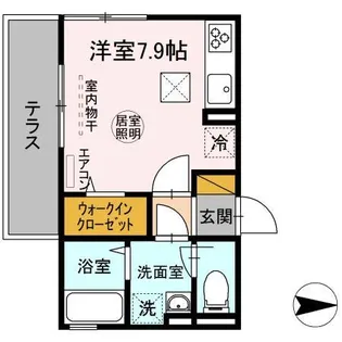 アセットさち【1階】の間取り
