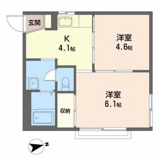 ラ・プランタン【2階】の間取り
