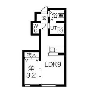 トライアングル ゆいの衛 (ゆいのもり)【1階】の間取り