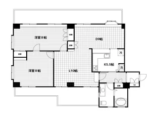 天王町ビル【5階】の間取り