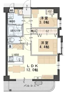 クレセール230【2階】の間取り