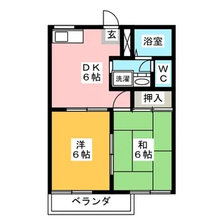 ドミール長久手【2階】の間取り