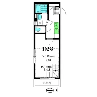 Palace Sen【1階】の間取り