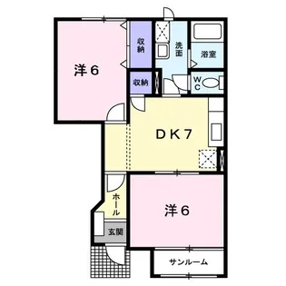 リバーサイド・コート【1階】の間取り