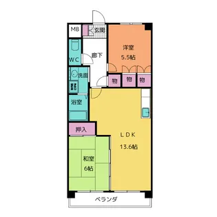 コットンハウス平針【3階】の間取り
