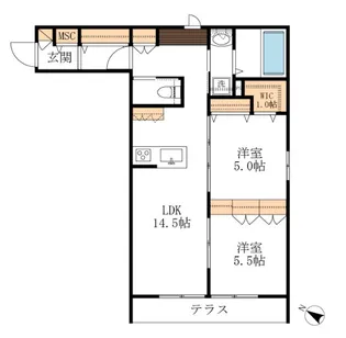 フェリーチェ【1階】の間取り