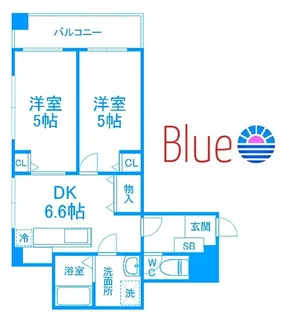 ヒカリレジデンス【3階】の間取り