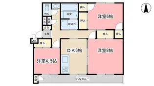 YHC大宅【4階】の間取り