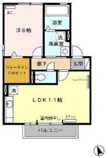 リビングタウン下俣 B【2階】の間取り